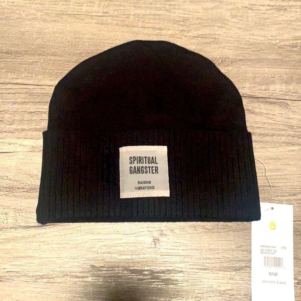 Spiritual Gangster black womens beanie - brand new